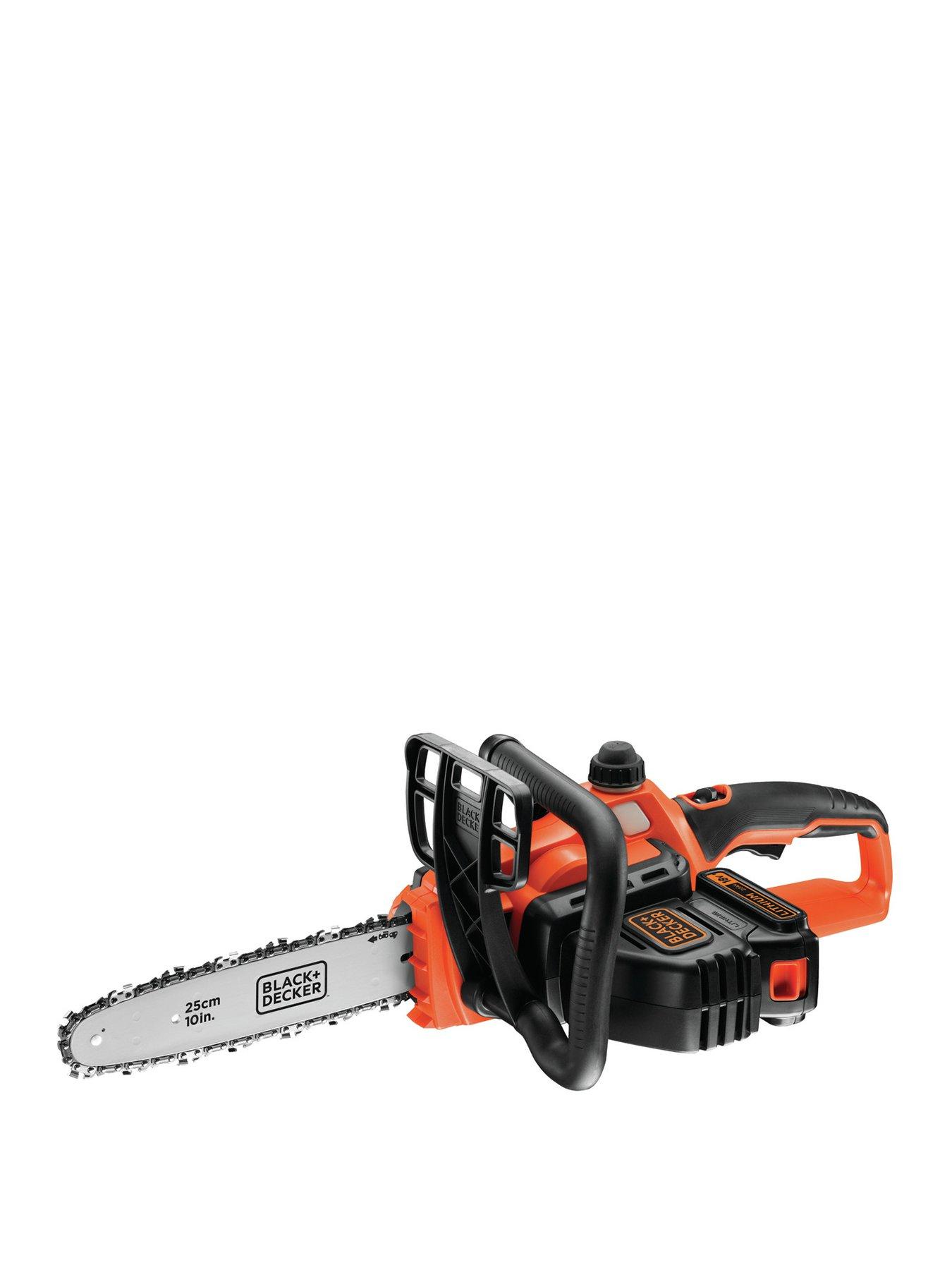 Black Decker 18V Chainsaw Li On 25cm Bar GKC1825L20 GB very