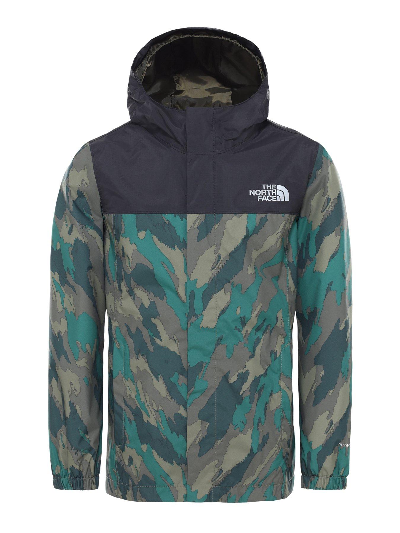 north face camo jumper
