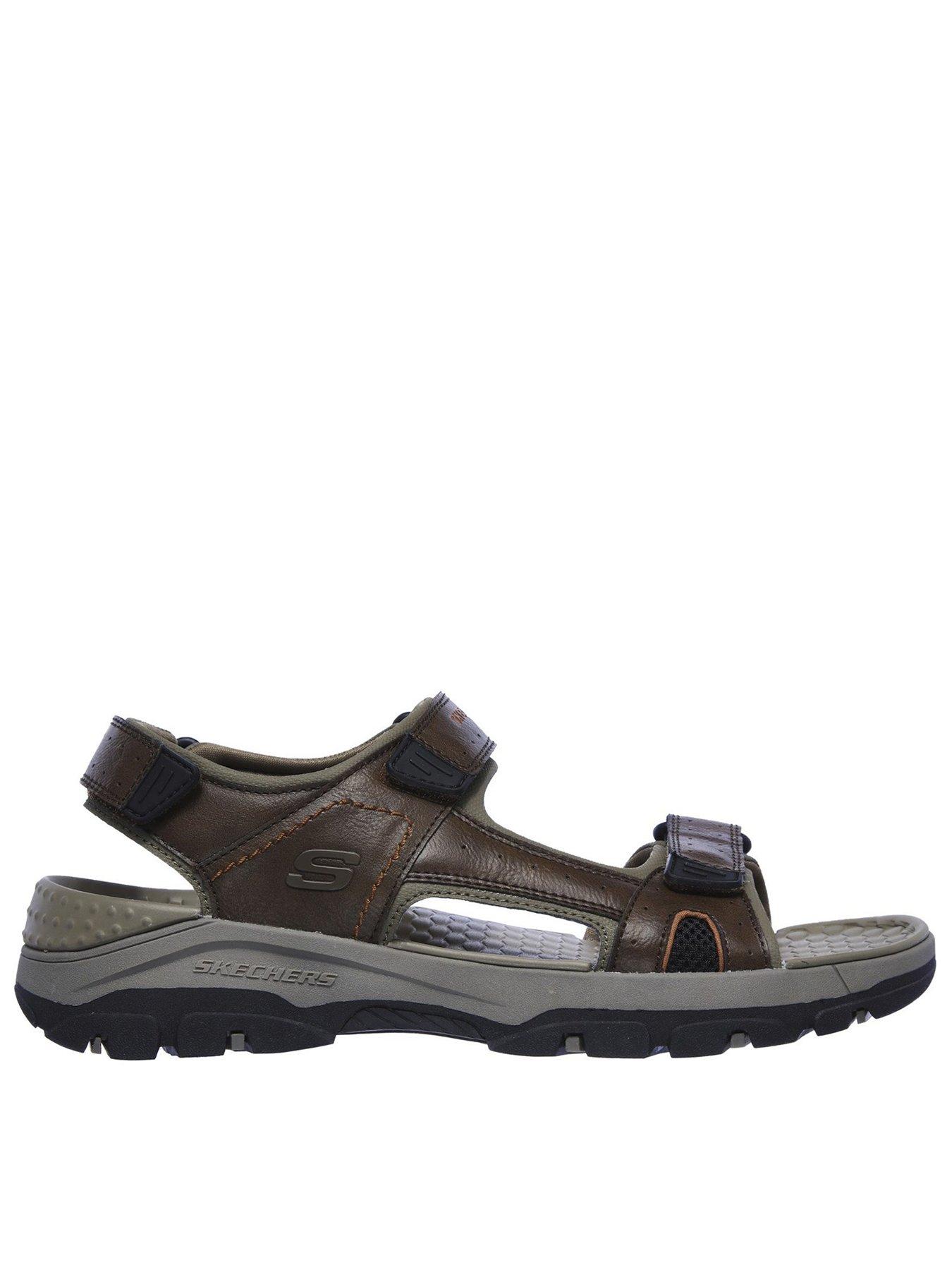 skechers sandals brown
