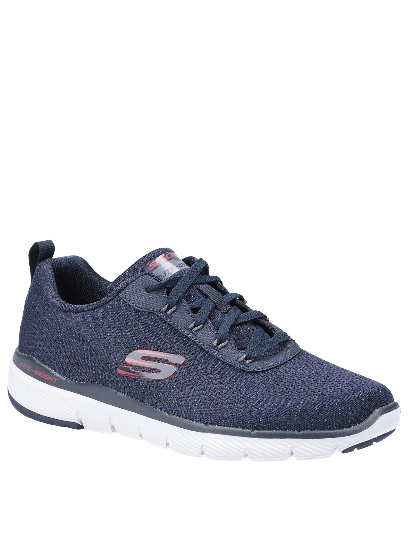 skechers black flex advantage 3.0 trainers