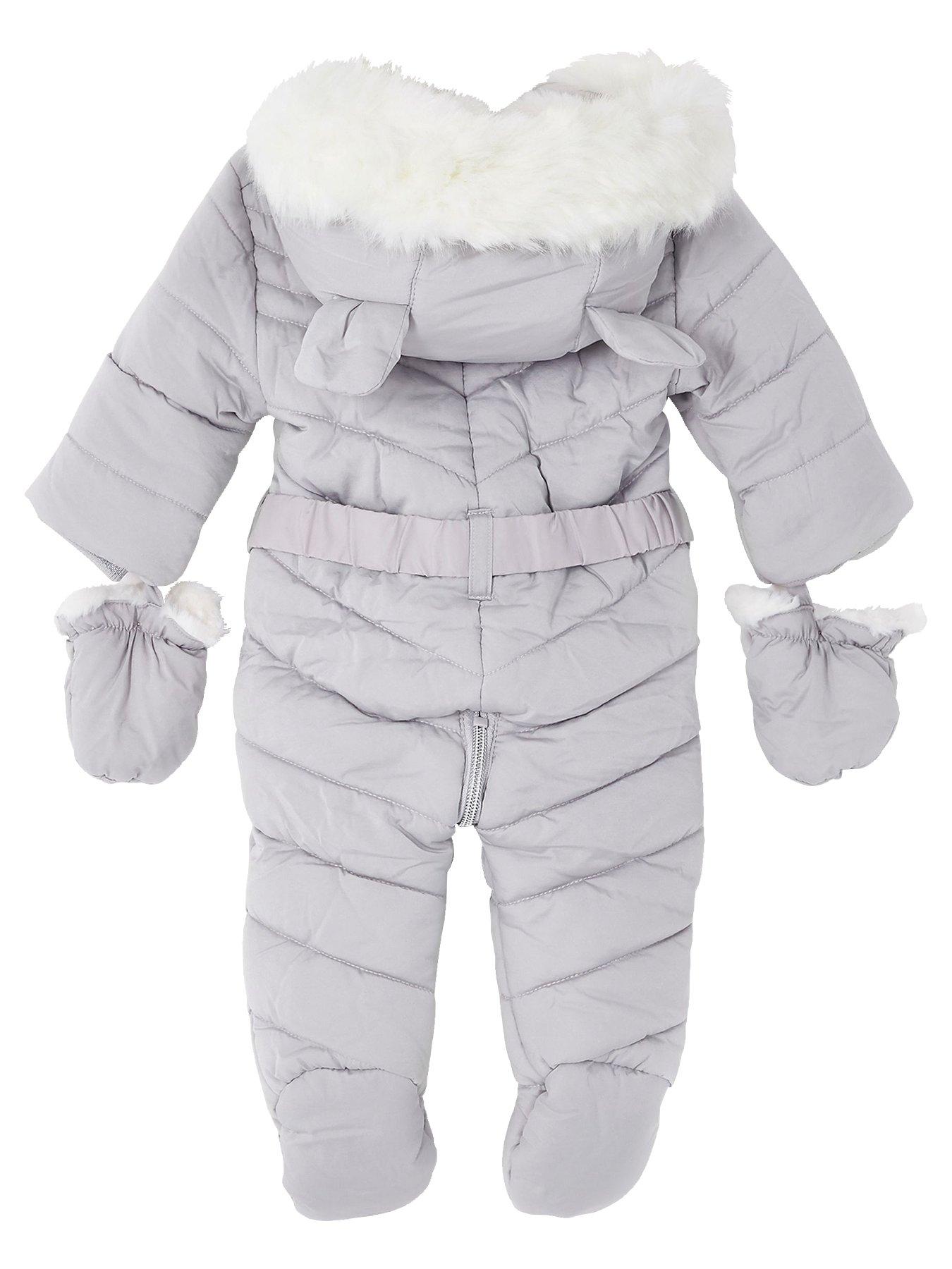 river island snowsuit blue