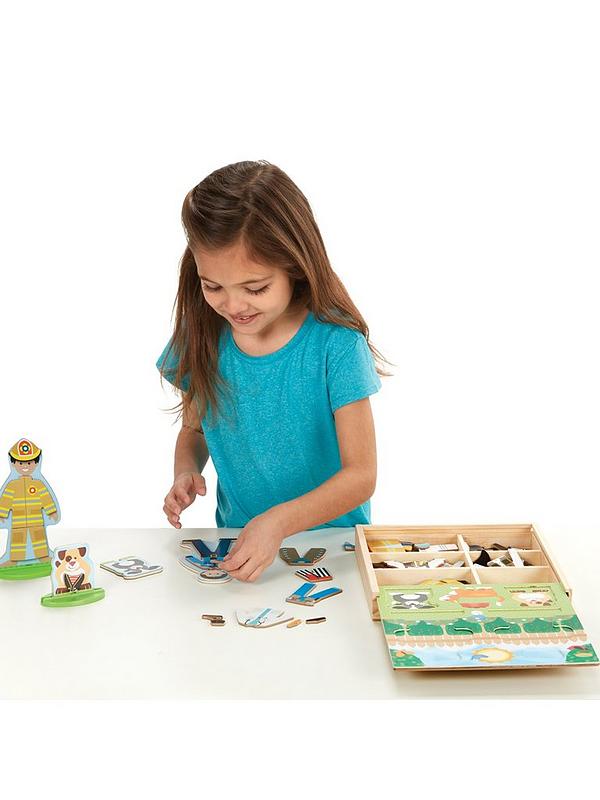 Image 5 of 5 of Melissa & Doug Occupations Magnetic Dress-up Play Set