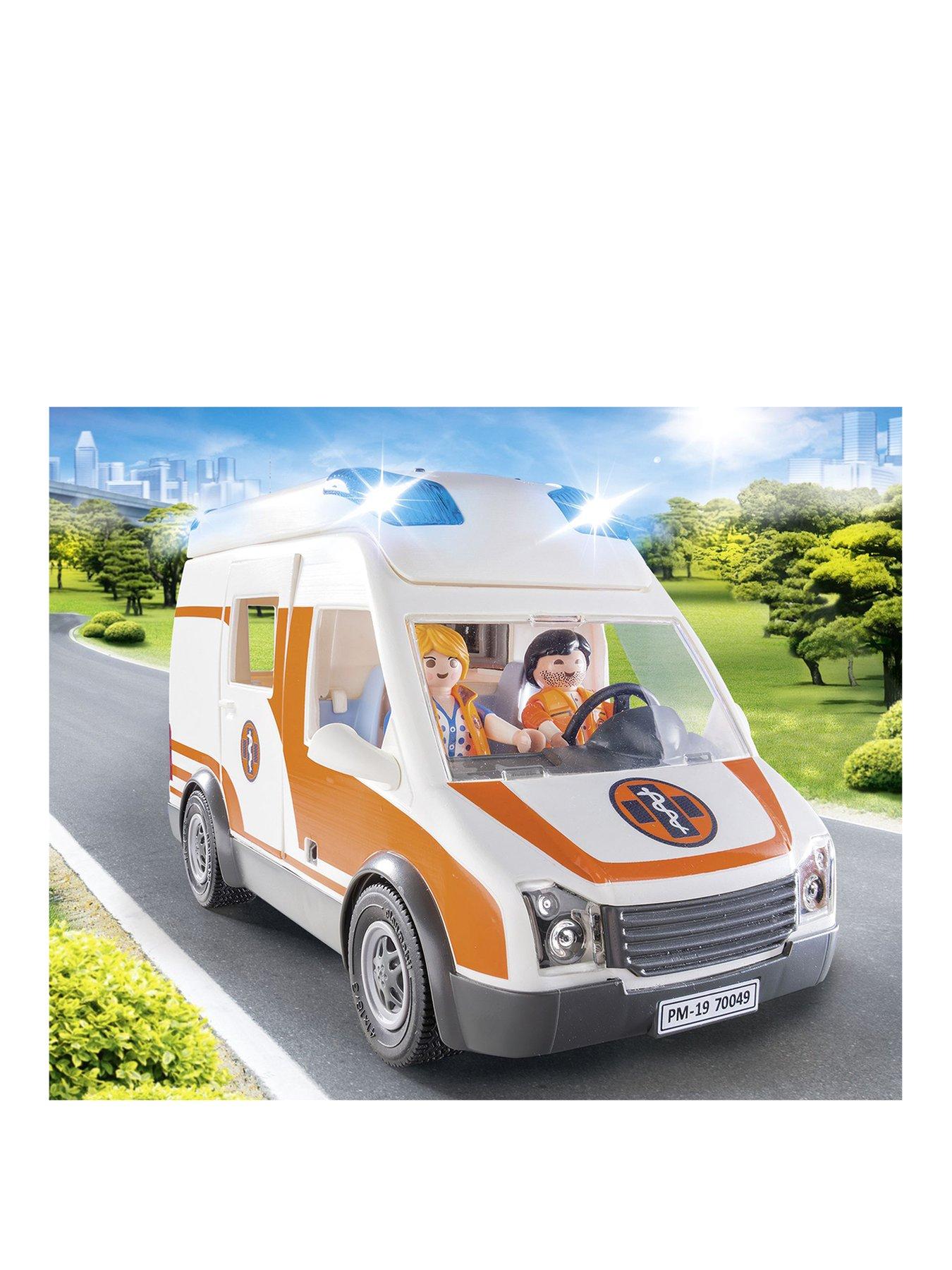 Rouwen elegant regisseur Playmobil 70049 City Life Hospital Ambulance with Lights and Sound |  very.co.uk