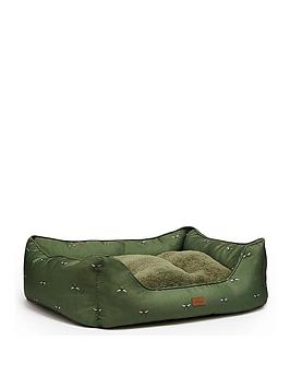 Product photograph of Joules Bee Print Box Pet Bed - Medium from very.co.uk