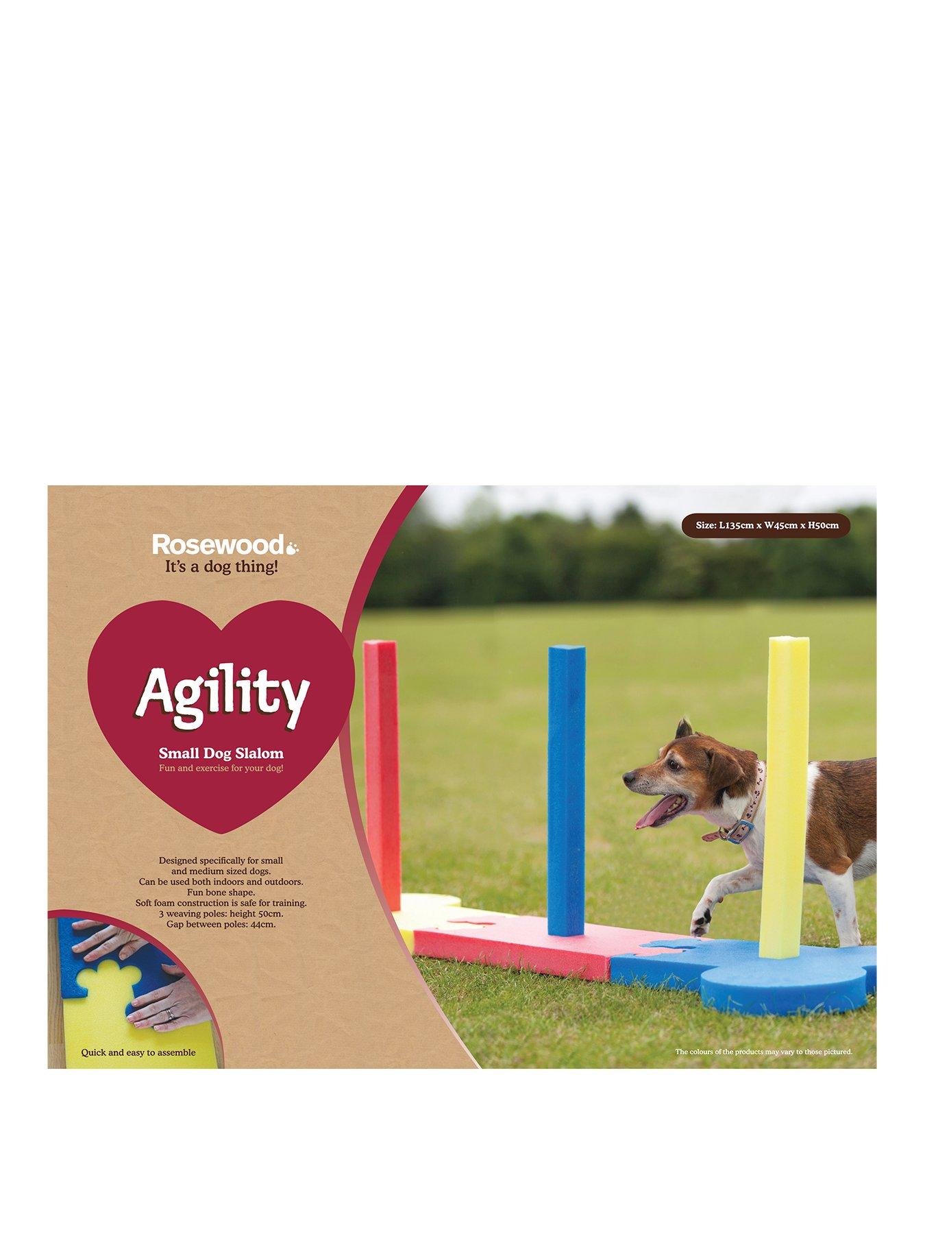 Product photograph of Rosewood Agility Slalom Outdoor Pet Activity from very.co.uk