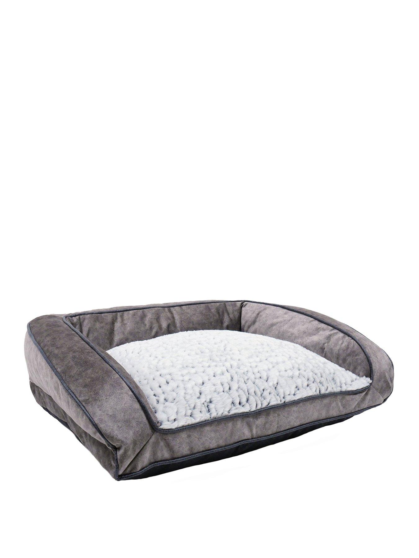 undefined Grey Luxury Plush Sofa 84cm