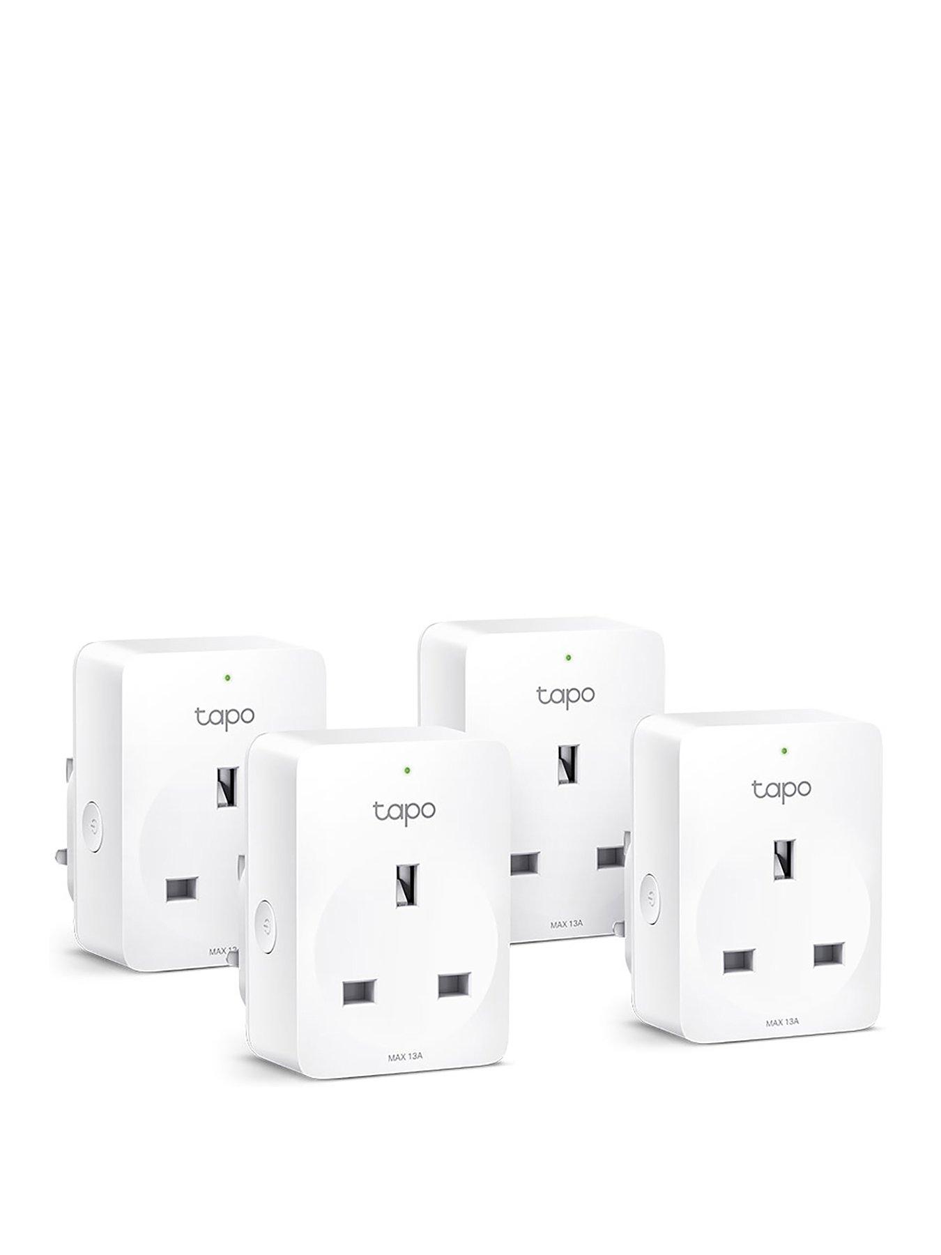 TP Link Tapo P100 (pack of 4) Smart Plugs, Remote Control, Schedule  &  Timer, Away Mode, Alexa  &  Google