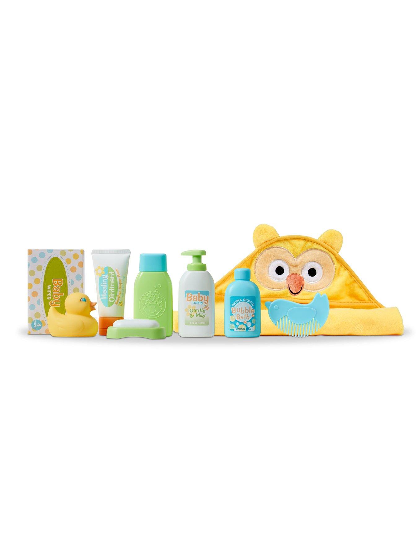 melissa and doug changing and bath time playset