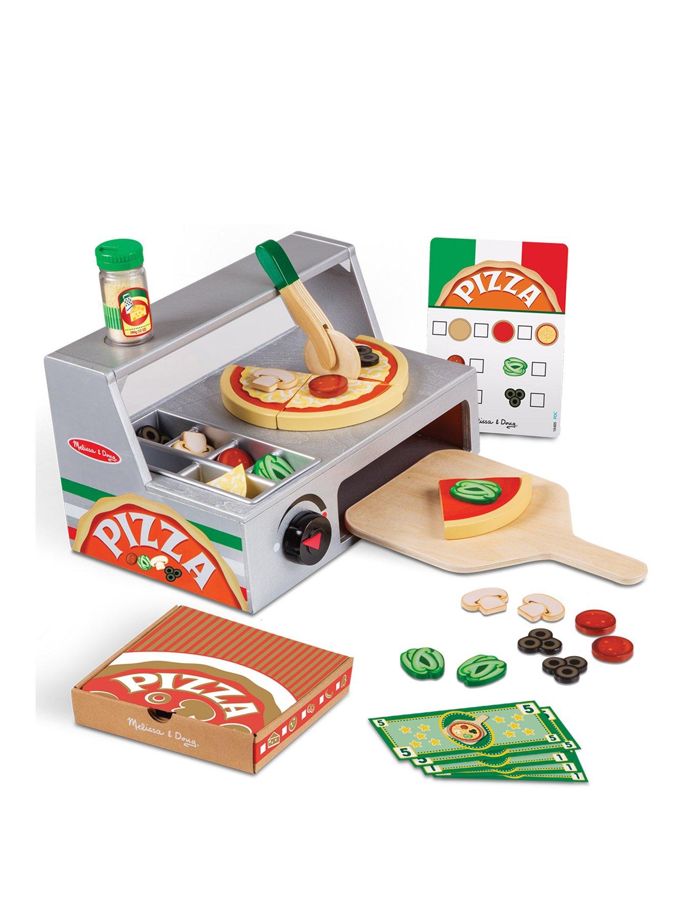 Pizza Play Set Melissa & Doug Felt Food Set 41 pieces Toy NEW! Children Gift