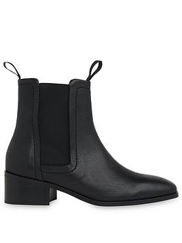 WHISTLES Fernbrook Leather Chelsea Boot - Black | very.co.uk