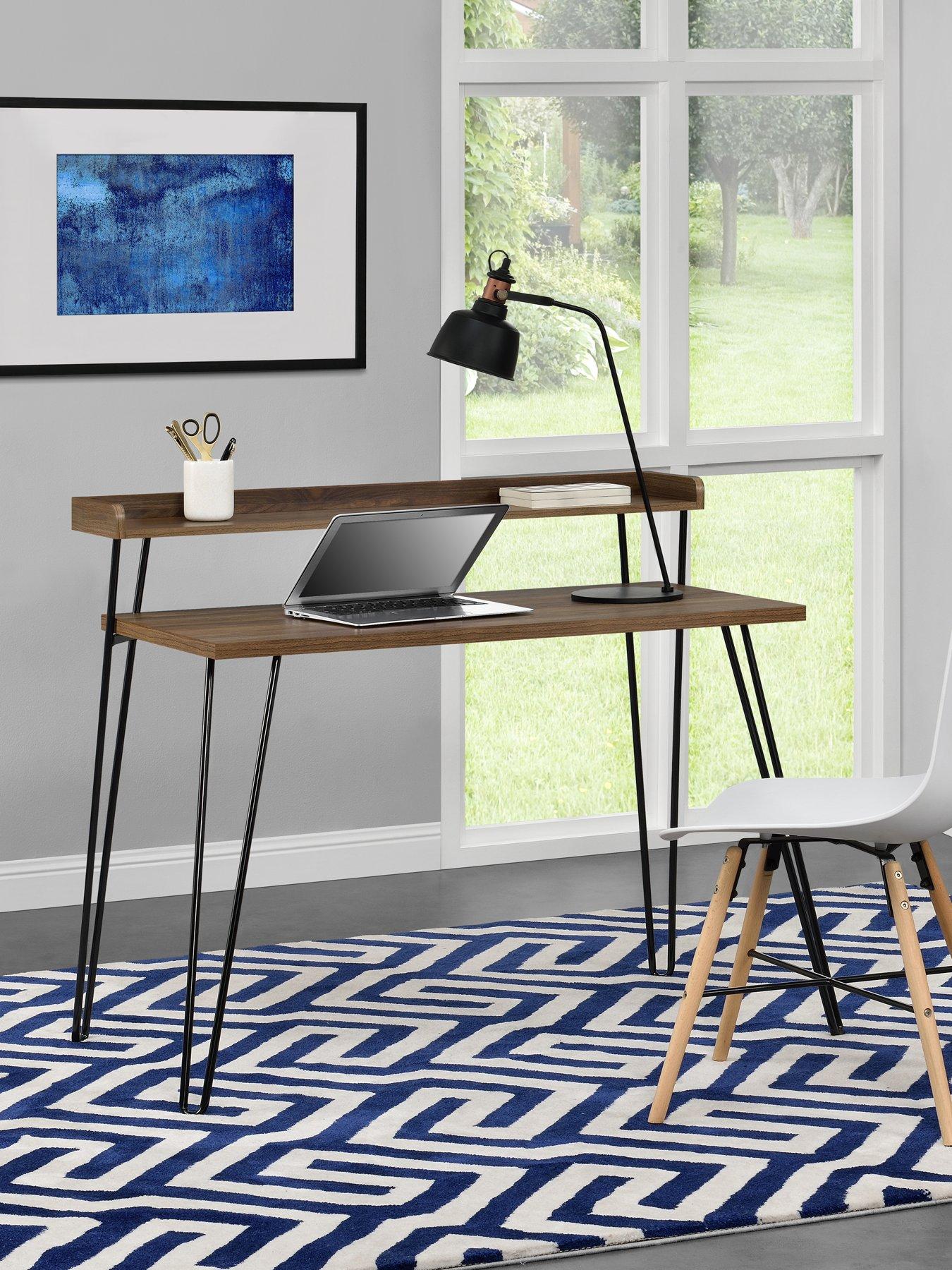 Dorel Home Haven Retro Desk - Walnut