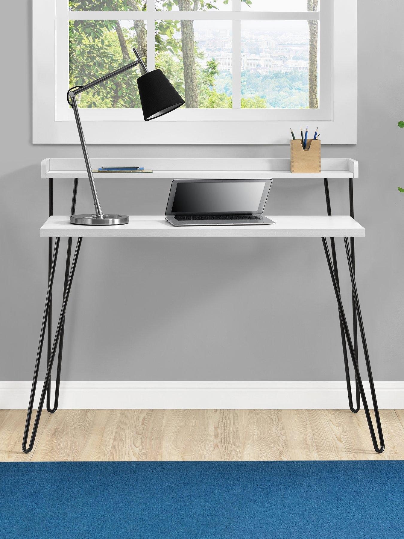 undefined Haven Retro Desk - White