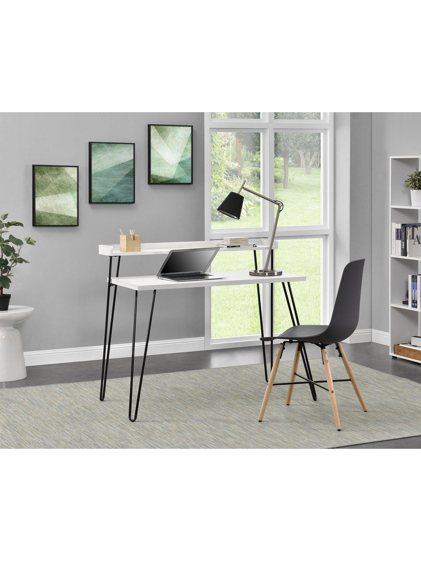 Retro desk with riser top