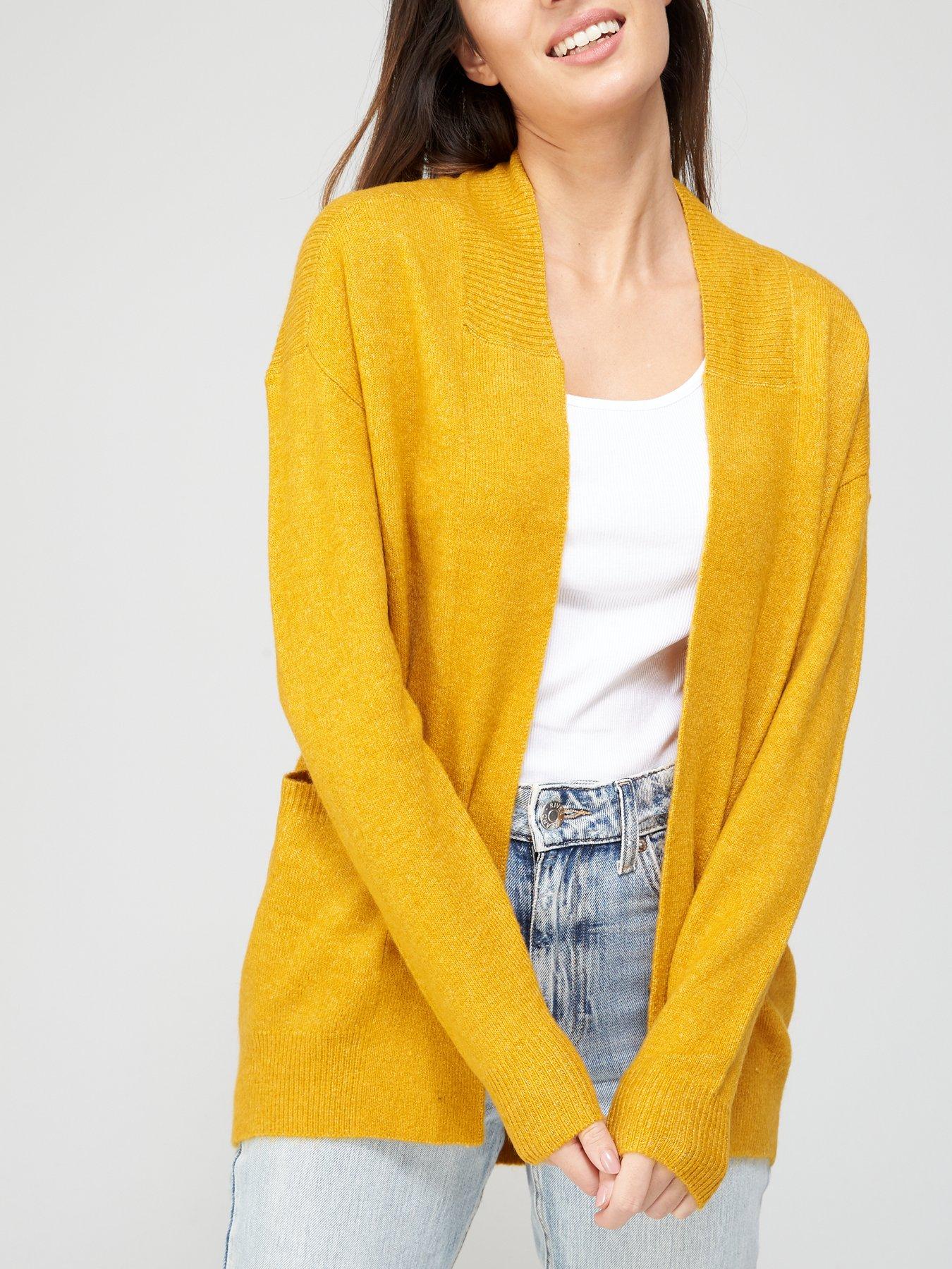womens mustard cardigan uk