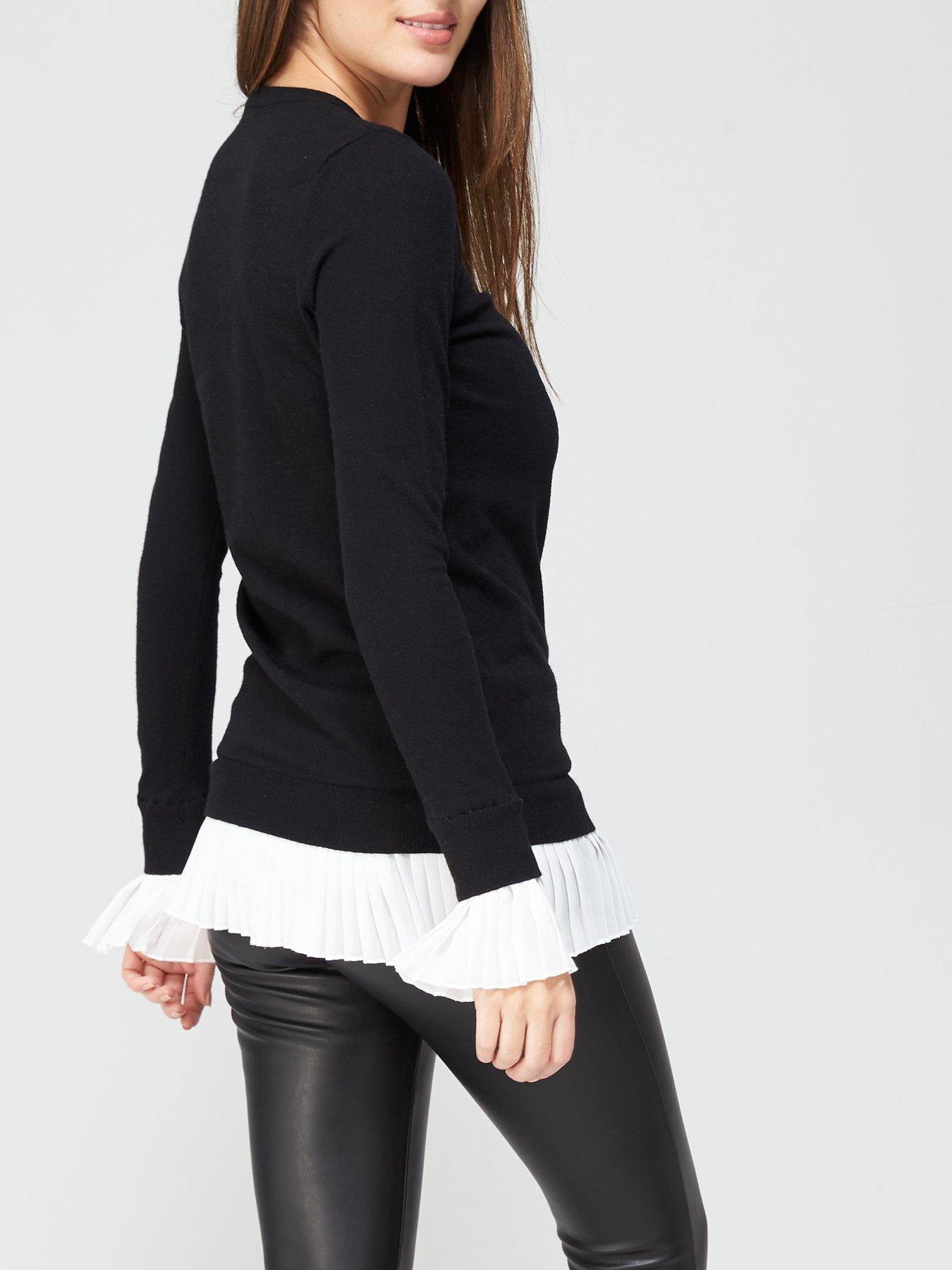 women's 2 in 1 shirt jumper