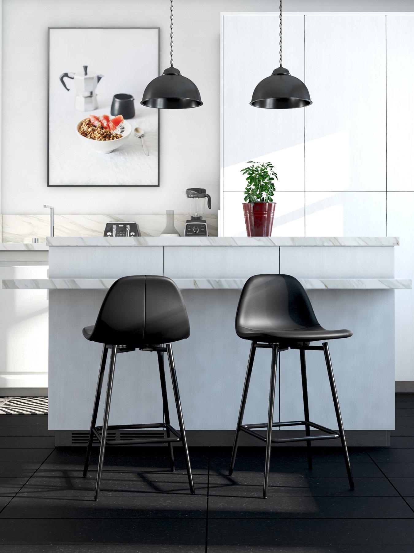 Image 1 of 4 of Dorel Home Calvin Bar Stool- Black