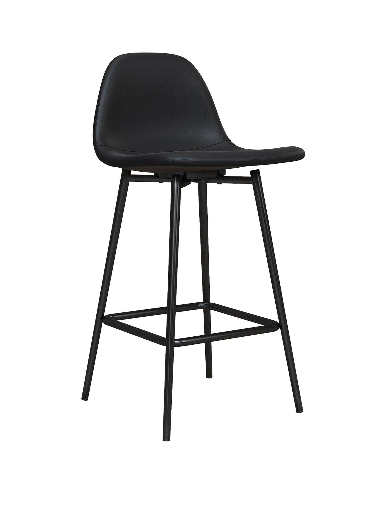 Image 2 of 4 of Dorel Home Calvin Bar Stool- Black