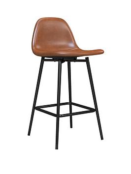 Product photograph of Dorel Home Calvin Bar Stool- Camel from very.co.uk
