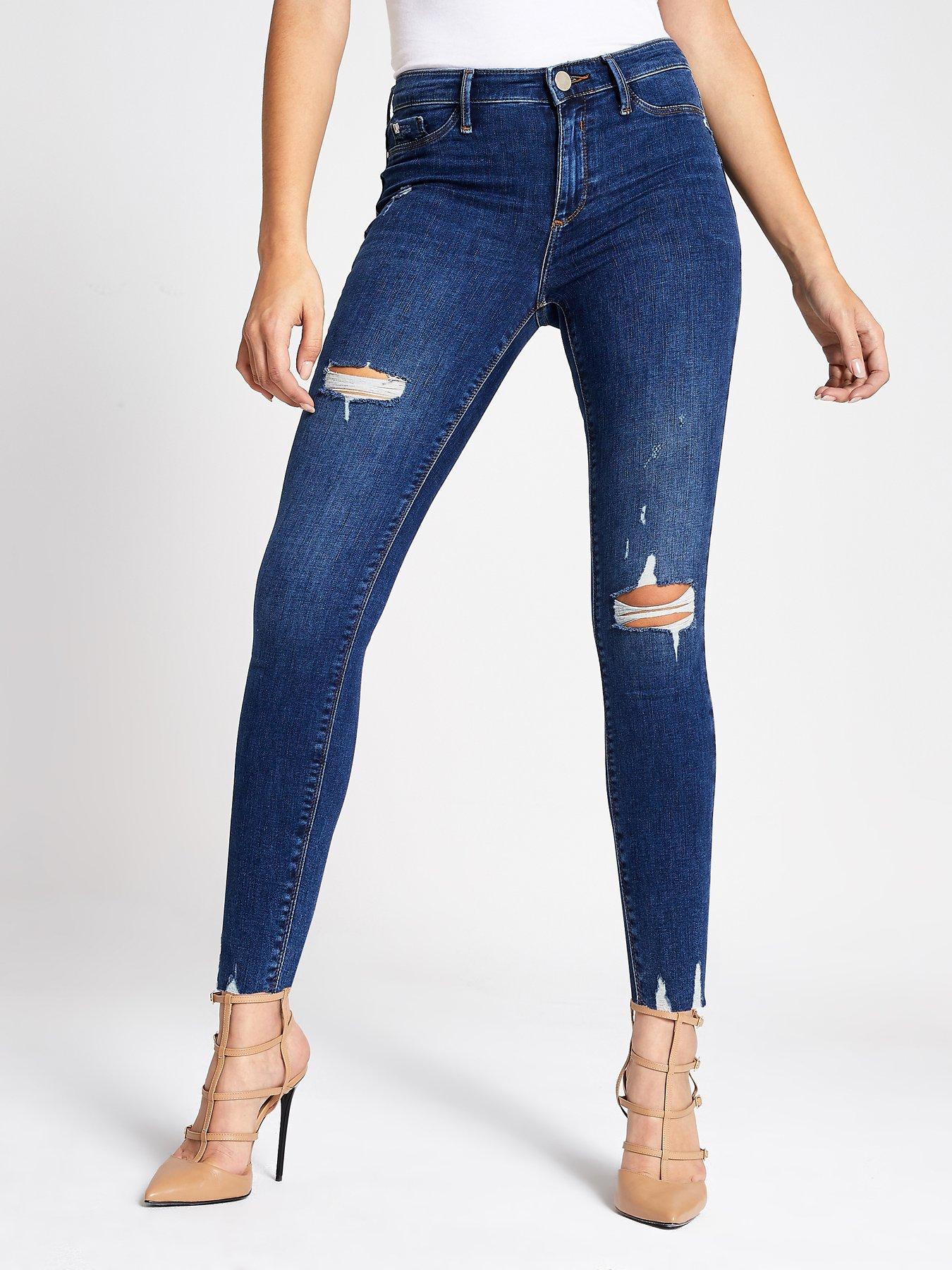 river island molly ripped jeans