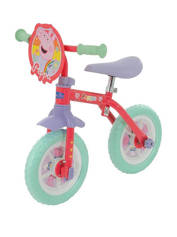 Image 2 of 7 of Peppa Pig My First 2-in-1 10 Inch Training Bike