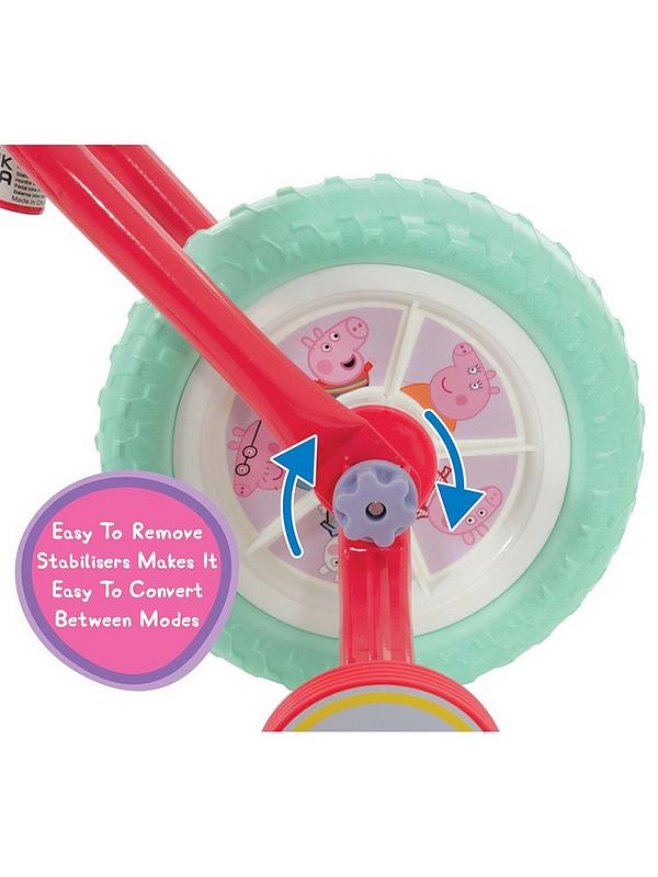 Image 3 of 7 of Peppa Pig My First 2-in-1 10 Inch Training Bike