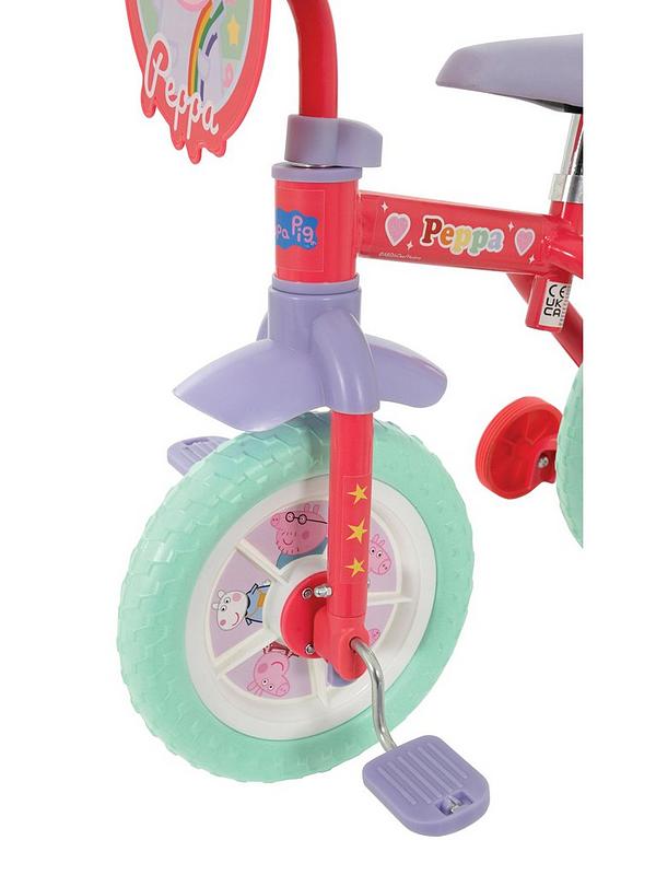 Image 6 of 7 of Peppa Pig My First 2-in-1 10 Inch Training Bike