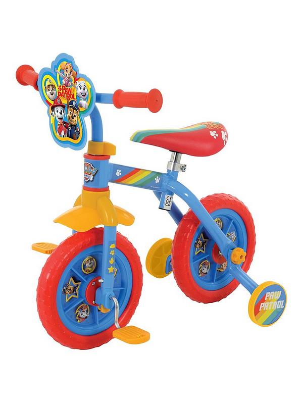 Image 2 of 7 of Paw Patrol 2-in-1 10 Inch Training Bike