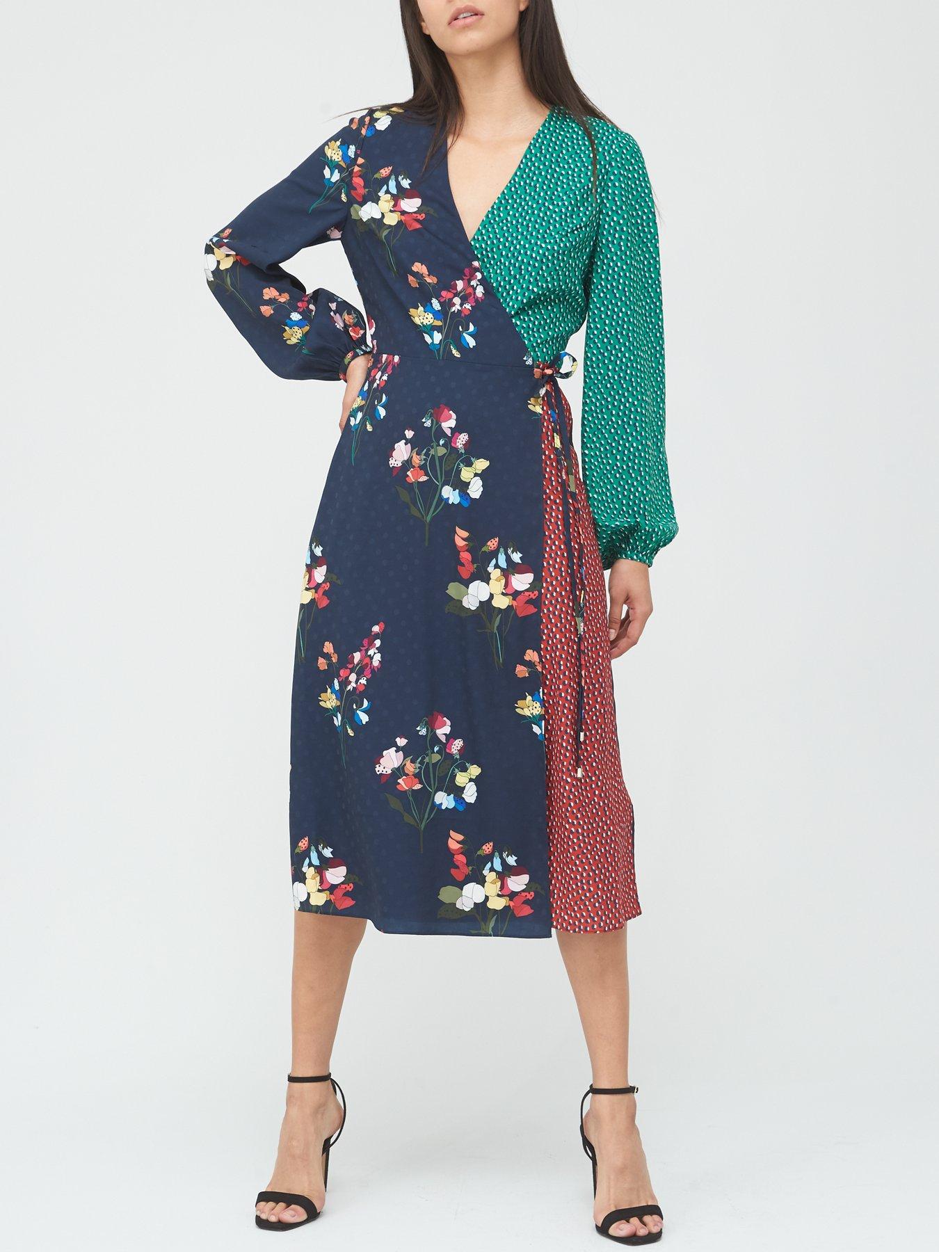 ted baker navy maxi dress