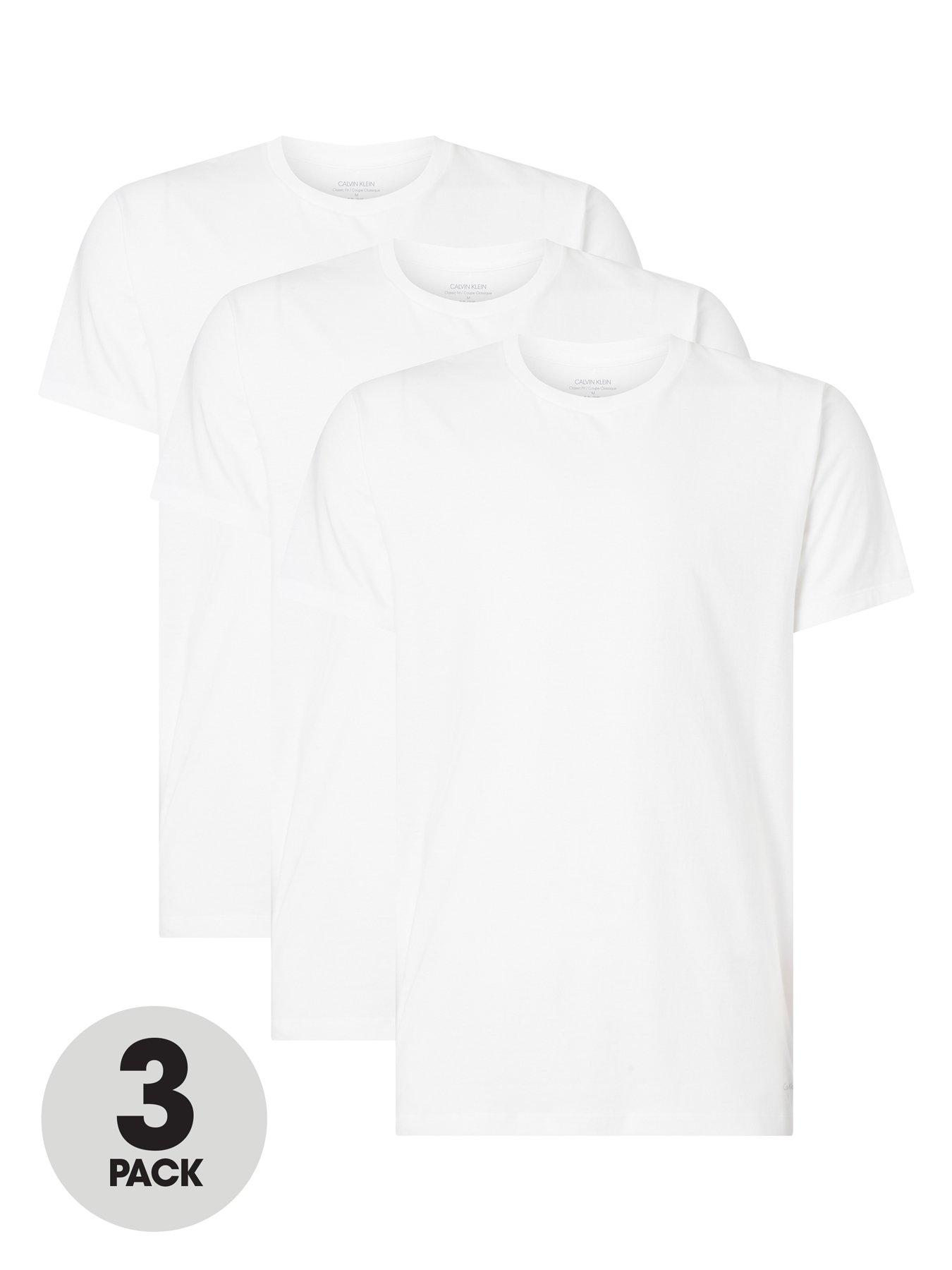 Calvin Klein 3 Pack T-shirt - White 