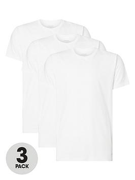 Calvin Klein Loungewear 3 Pack T-Shirt - Black/White/Grey