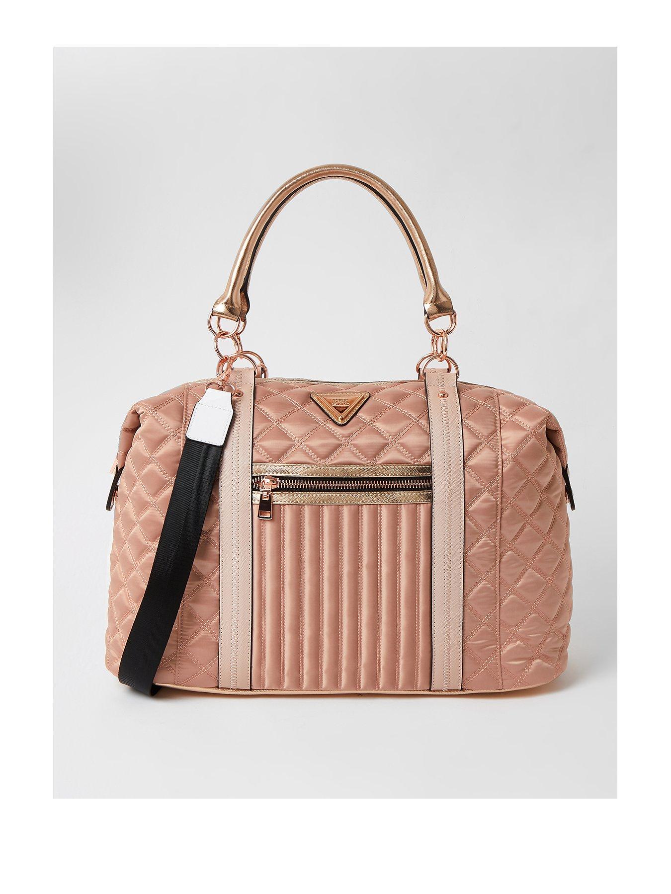 river island rose gold purse