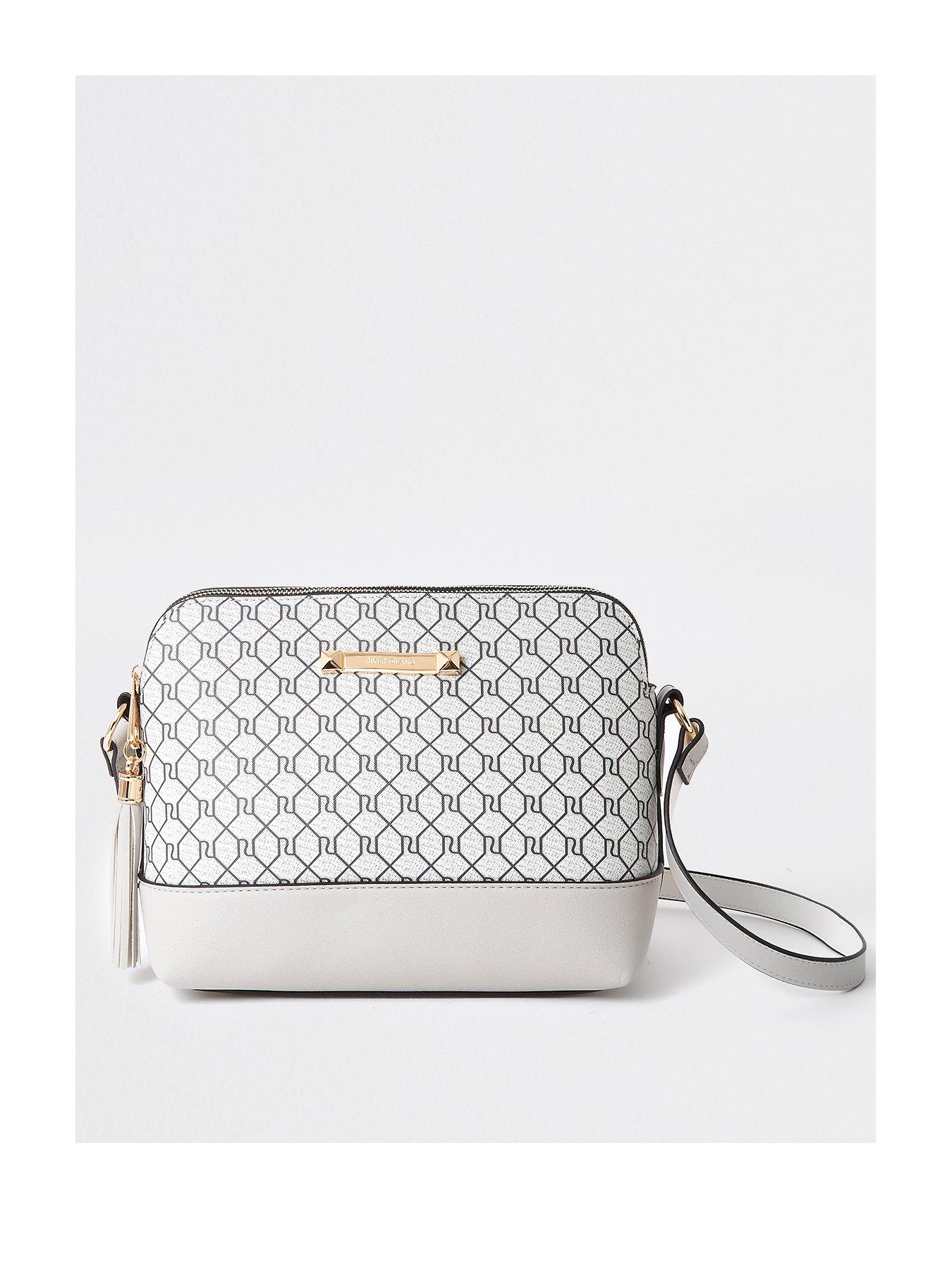 river island grey cross body bag