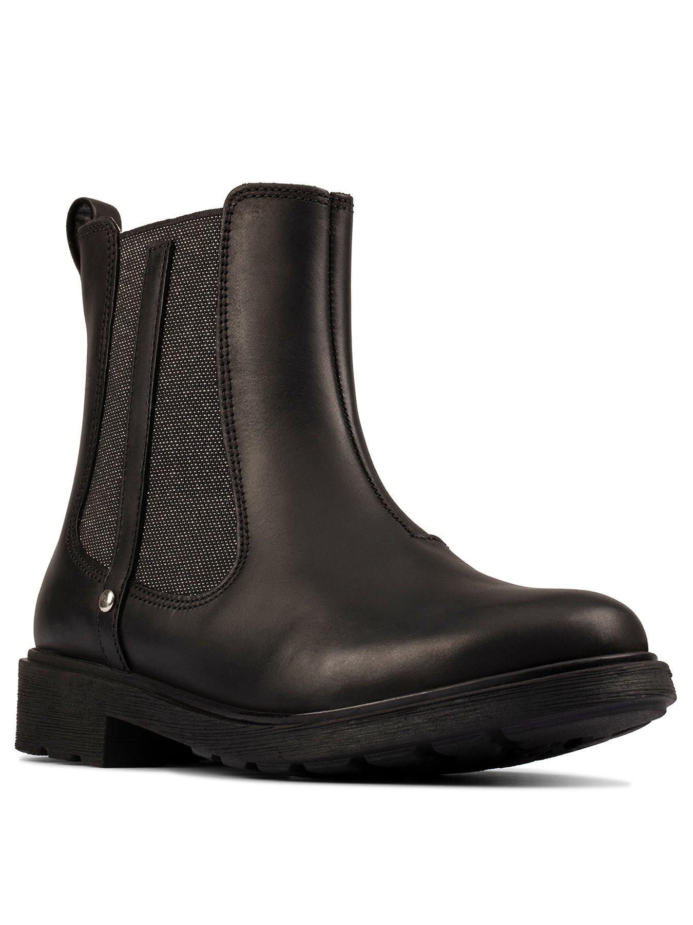 clarks boots kids grey