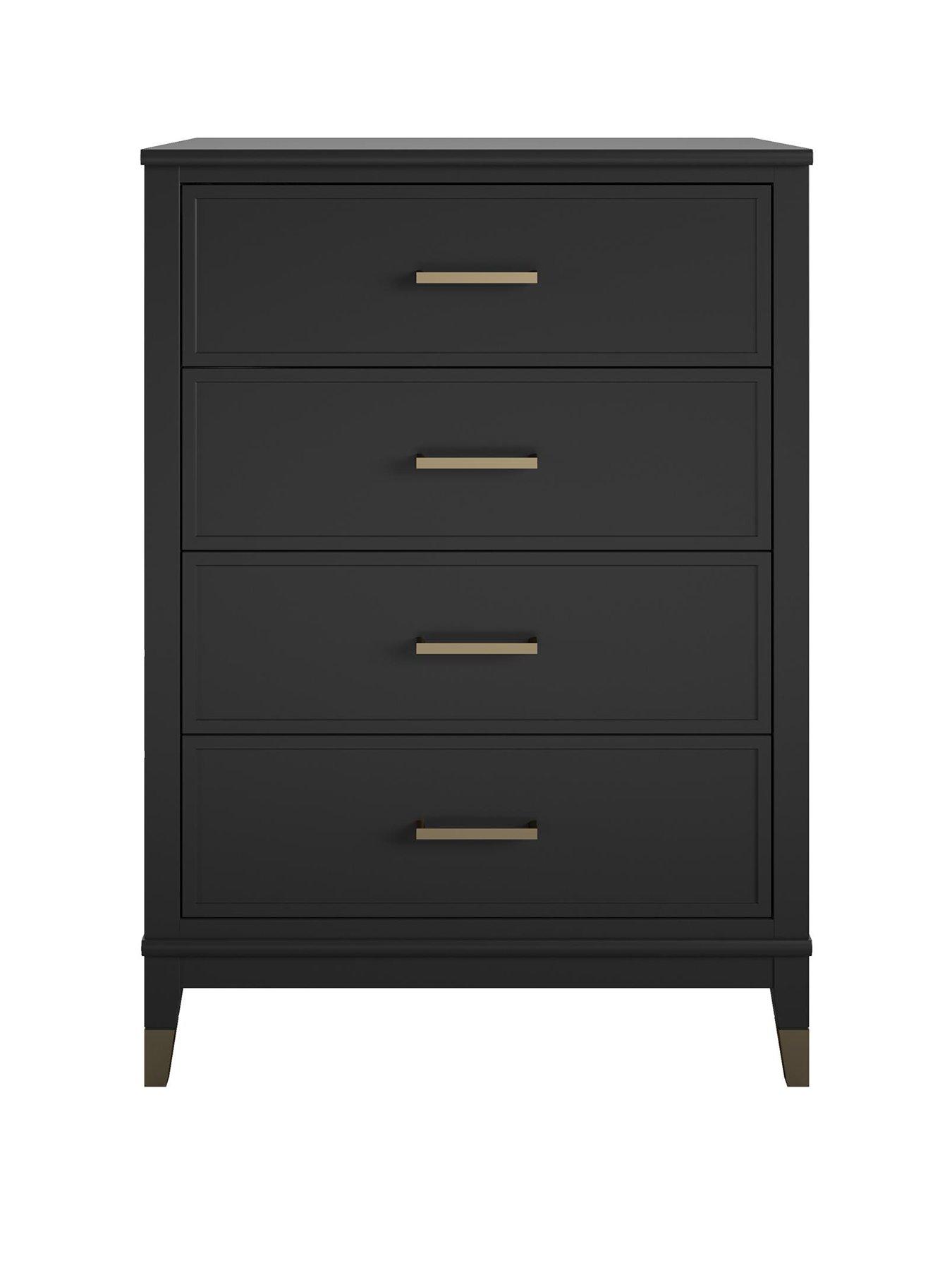 Black 6 store dresser drawer