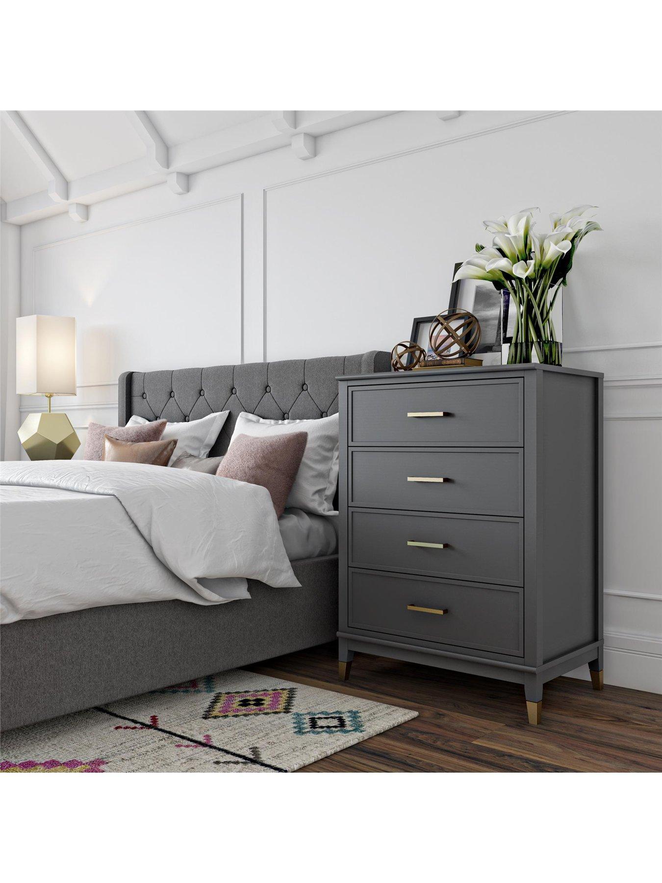 undefined Westerleigh 4 Drawer Chest - Graphite Grey
