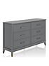  image of cosmoliving-by-cosmopolitan-westerleigh-6-drawer-chest-graphite-grey