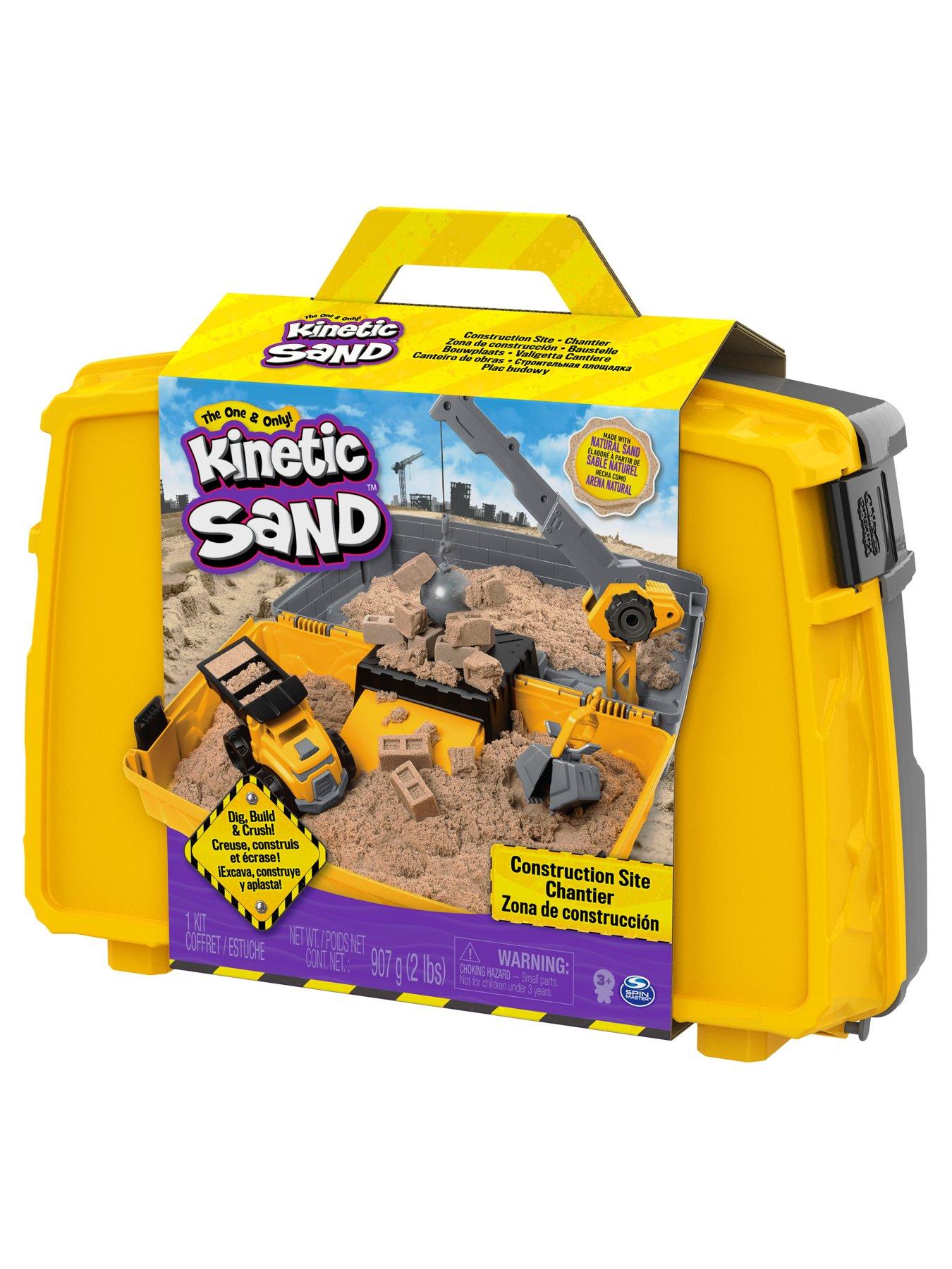 Kinetic Sand Construction Site Folding Sandbox Playset with Vehicle