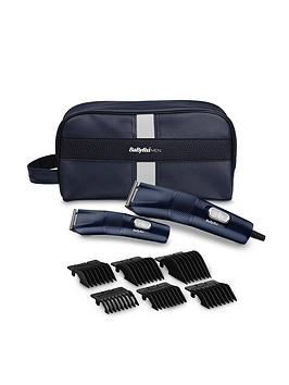 Babyliss The Blue Edition Hair Clipper Gift Set Complete With Trimmer And Wash Bag