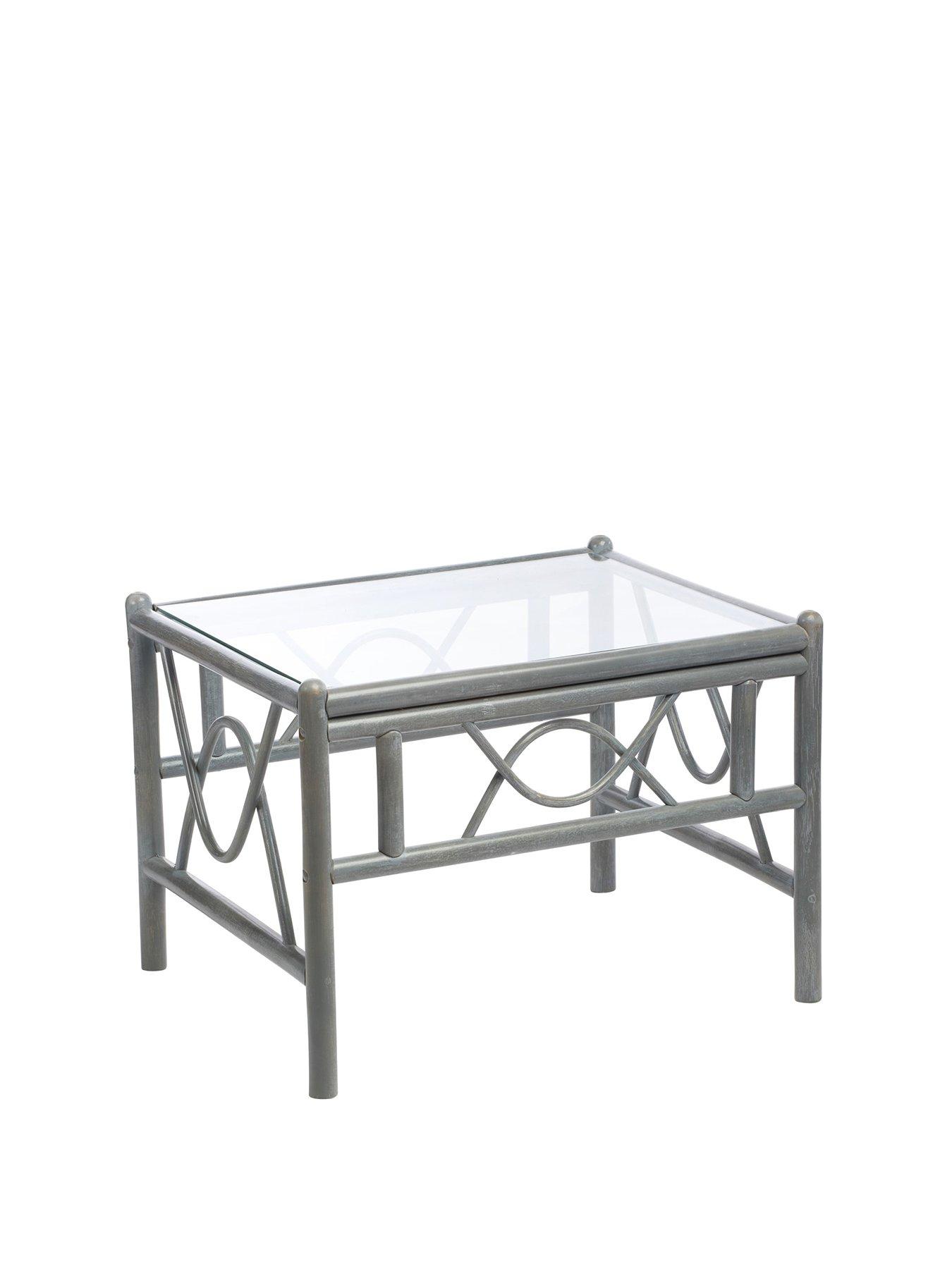 Product photograph of Desser Grey Bali Conservatory Coffee Table from very.co.uk