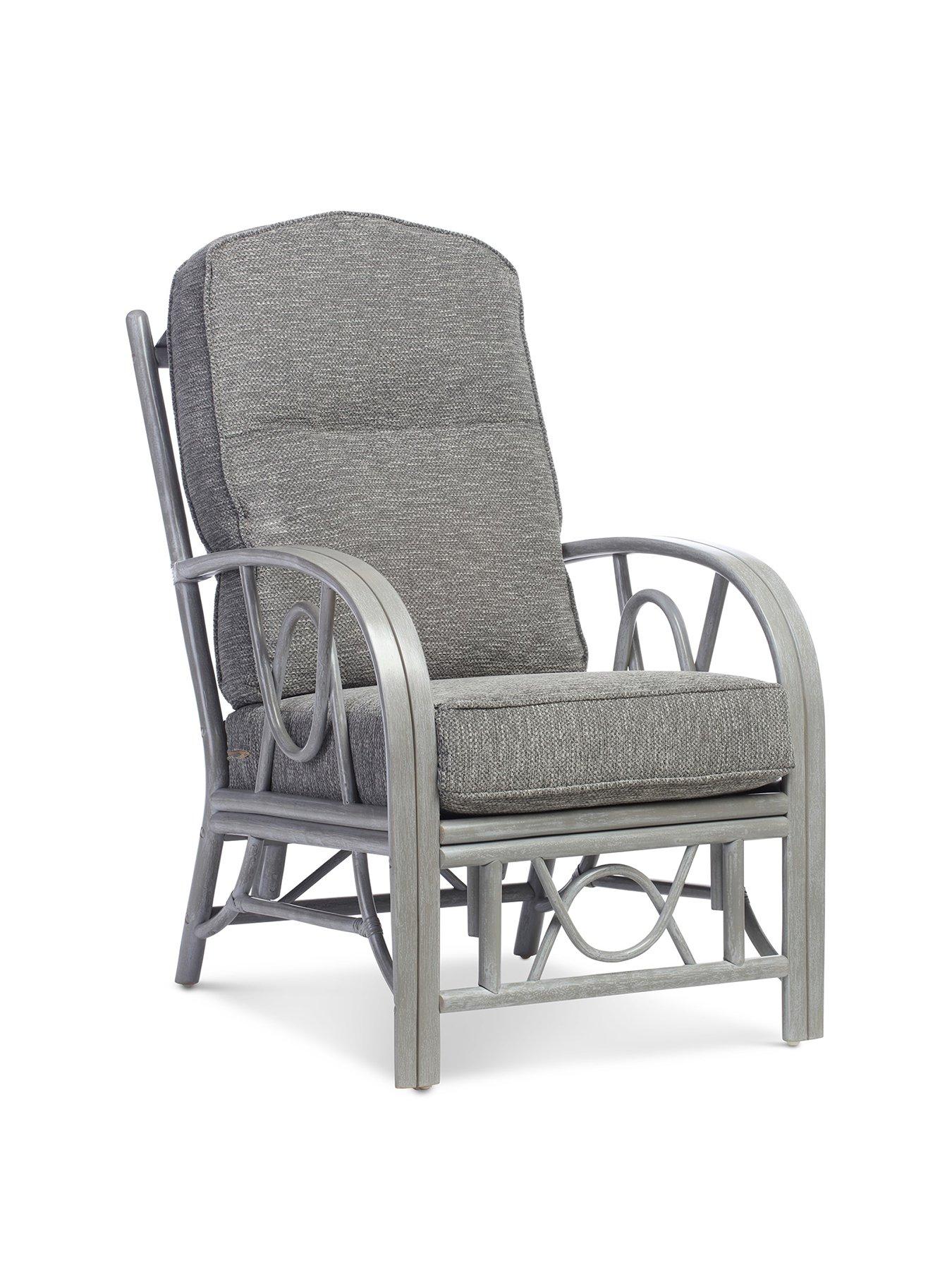 Product photograph of Desser Grey Bali Conservatory Chair from very.co.uk