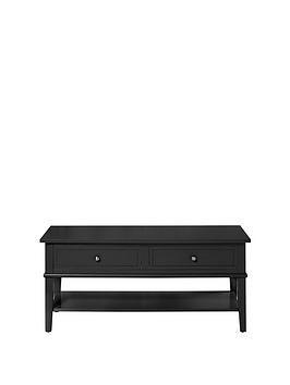 Product photograph of Dorel Home Franklin Coffee Table- Black from very.co.uk