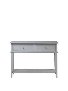 Product photograph of Dorel Home Franklin Console Table- Grey from very.co.uk