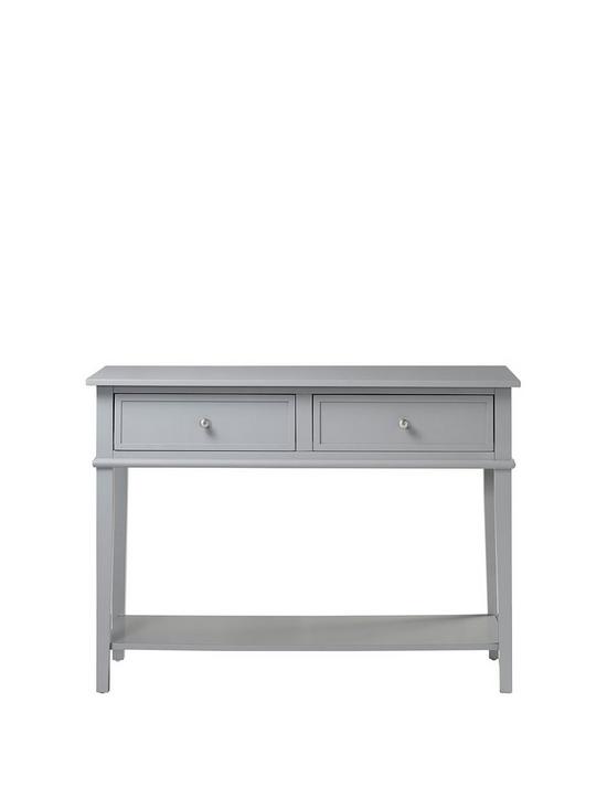front image of franklin-console-table--grey