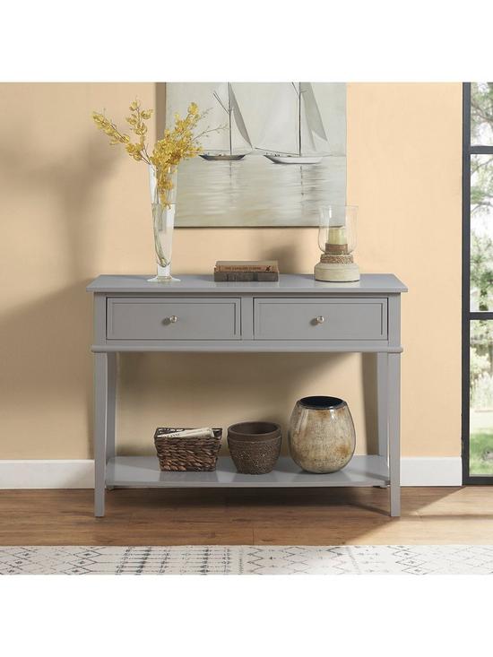 stillFront image of franklin-console-table--grey