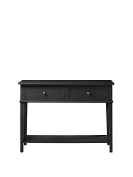 Product photograph of Dorel Home Franklin Console Table- Black from very.co.uk
