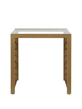 cosmoliving-by-cosmopolitan-juliette-glass-top-lamp-table--soft-brass cosmoliving-by-cosmopolitan-juliette-glass-top-lamp-table--soft-brass