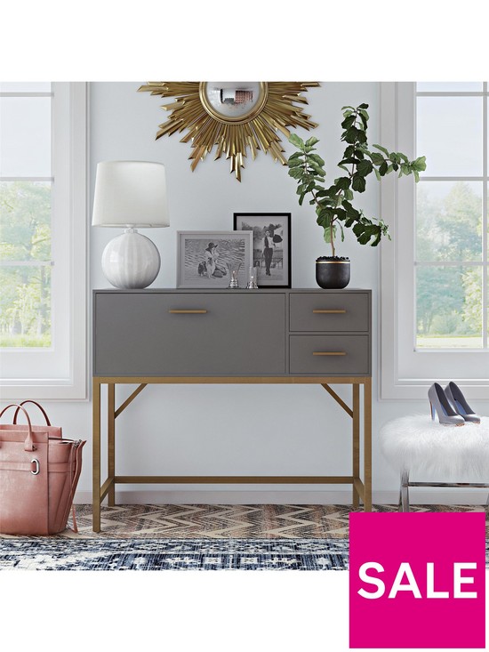 stillFront image of cosmoliving-by-cosmopolitan-lennon-storage-console-table