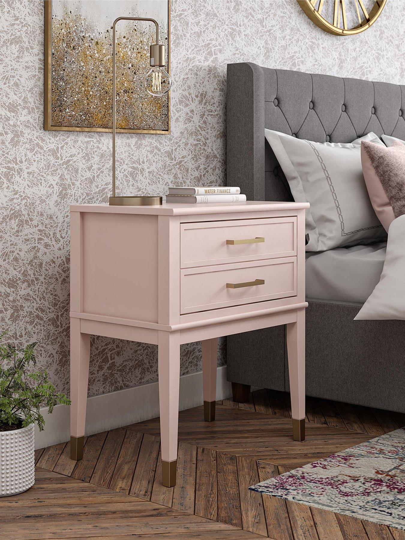 Pink and deals gold side table