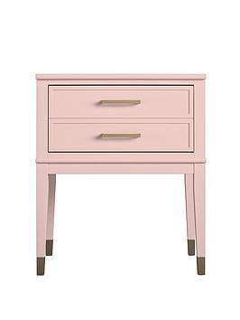 Product photograph of Cosmoliving By Cosmopolitan Westerleigh Side Table- Pink Gold from very.co.uk