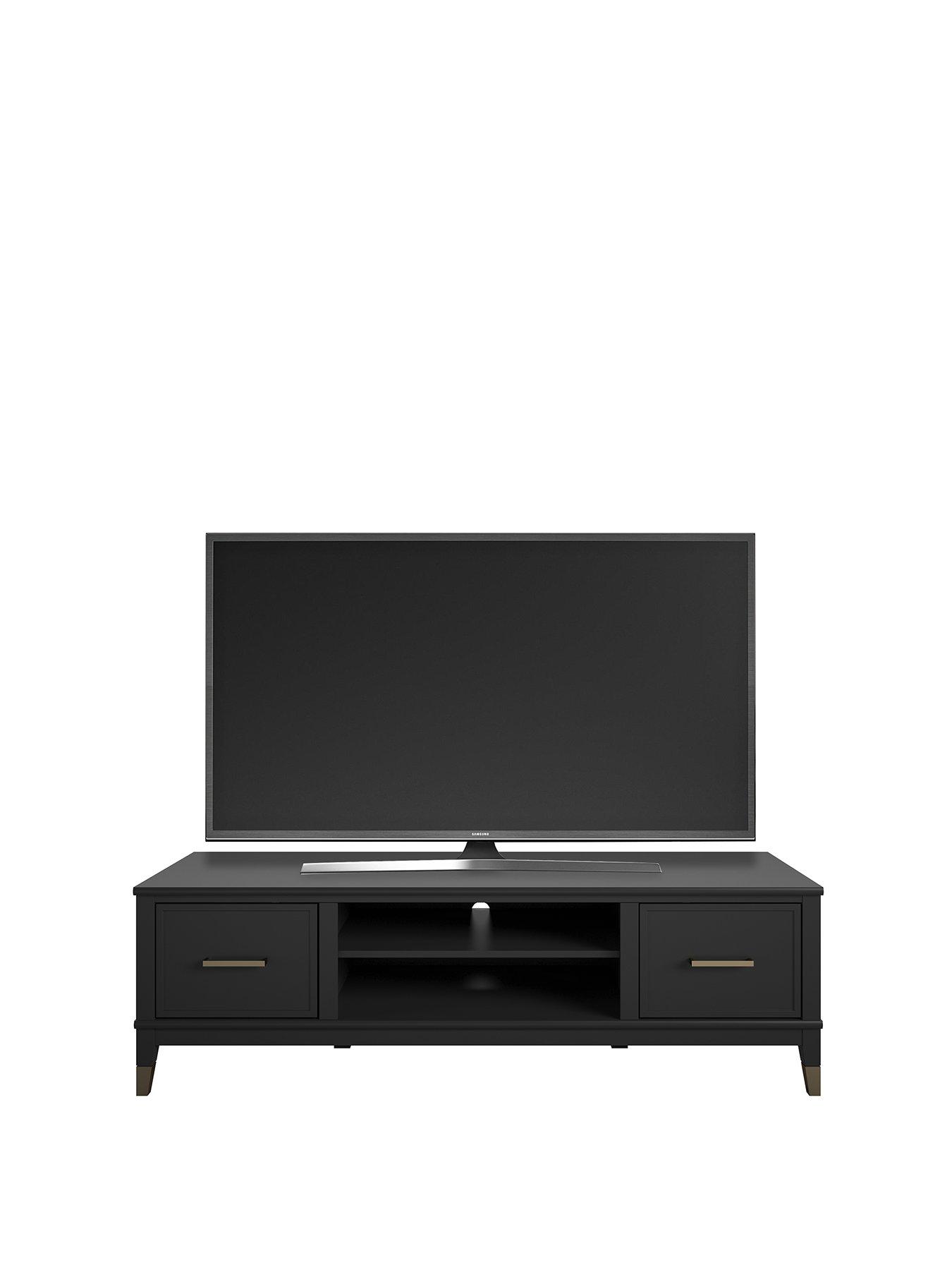 CosmoLiving by Cosmopolitan Westerleigh TV Stand Black/Gold Fits up